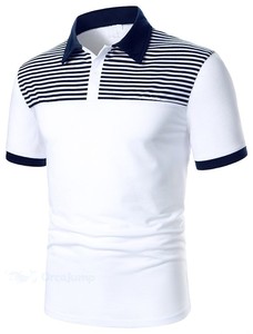 Polo pour homme à imprimé floral intégral, manches courtes, col classique, haut décontracté tendance pour un confort quotidien - Product Image 2