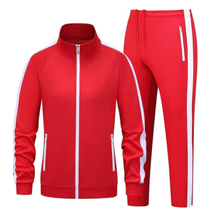 Top Trendy Casual Tracksuits for <b>Men</b> Newest Style Custom Logo Spandex / Cotton Heavyweight Breathable Tracksuit For <b>Men</b> - Product Image 2
