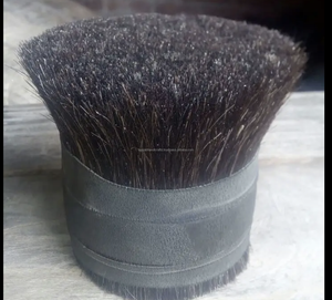 Pelo de cola de búfalo para la producción de cepillos artesanales Color mezclado para hacer cosméticos Cepillo Precio al por mayor - Product Image 1