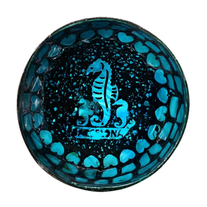 Bol en noix de coco avec incrustation de coquillages, fabriqué artisanallement - Essentiel durable pour une cuisine bohème - Product Image 2