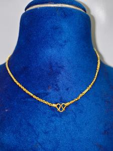 Cadena con Patrón Bahubali, Oro de 22K, Joyería para Regalo de Compromiso o Boda - Product Image 3