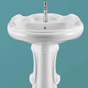 WASH <b>BASIN</b> WITH PADESTAL 625X500X875mm SIZE DIFFERENT SIZE star gold set - Product Image 1