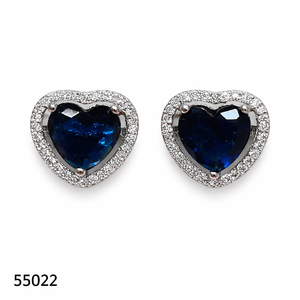 MOLL JEWELLERS Boucles d'oreilles élégantes en forme de cœur en corail plaqué argent pour femme, bijoux de fête, 55022, 0,3 m d'épaisseur, tendance - Product Image 6