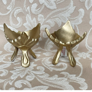 Diseño exclusivo, hecho a medida, lo último en artículos de cocina de 2 piezas para decoración de mesa de bodas, portahuevos de latón. - Product Image 1