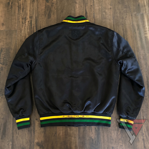Vestes personnalisées avec le nom de l'équipe, veste de style Letterman noire, logo Pro Standard Varsity, veste entièrement boutonnée - Product Image 2