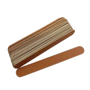 BAFA SURGICAL INSTRUMENTS Lime à ongles jetable en papier de verre émeri double face 9 cm grain 100 marron pour modelage et manucure - Product Image 6