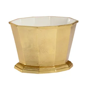 Seau à glace martelé élégant pour présentation de boissons, fait main, décoratif, en aluminium premium, 5L, rond, style Zen Asiatique, pour fêtes - Product Image 1