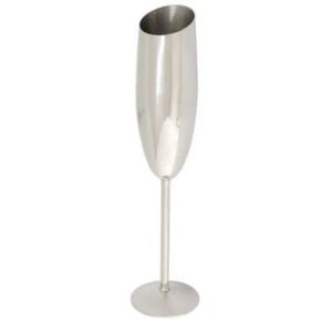 Verre à vin en métal pour grossistes, verrerie haut de gamme, verre à vin rouge à longue tige pour bar et restaurant, verre à vin argenté - Product Image 6