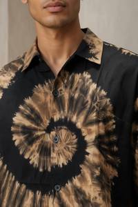 เสื้อเชิ้ตผู้ชายแบบสบายๆ ลายพิมพ์ดิจิทัลสไตล์ทรอปิคอล แห้งเร็ว เป็นมิตรกับสิ่งแวดล้อม แขนยาว ติดกระดุม ผลิตจากโพลีเอสเตอร์/เรยอน ทรงหลวม ระบายอากาศได้ดี - Product Image 2