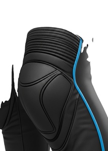 Pantalones de Motociclismo con Protección Blindada CE, Protección para las Rodillas, Estilo Profesional, de Alta Visibilidad, de Cuero, Manga Larga, para Todas las Estaciones - Product Image 2