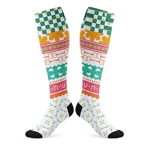 Calcetines de equitación grises hasta la rodilla para mujer, con diseño de caballo y jinete, recién llegados. - Product Image 3