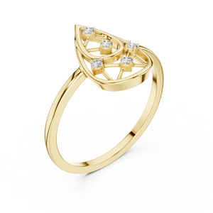Yellow Gold Round Lab Grown <b>Diamond</b> Engagement <b>Ring</b> For Women promise <b>ring</b> igi certified <b>diamond</b> <b>ring</b> Solitaire <b>ring</b> anniversary - Product Image 4