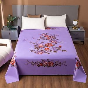100% Cotton 400TC Woven Floral <b>Print</b> Flat Bed <b>Sheet</b> American Style Bedding Wholesale Bulk Supplier Manufacturer - Product Image 6