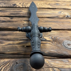 Accesorio de hierro forjado resistente al óxido Iron Nature, superficie con acabado de madera, estilo tradicional, fácil instalación para portones/cercas - Product Image 4
