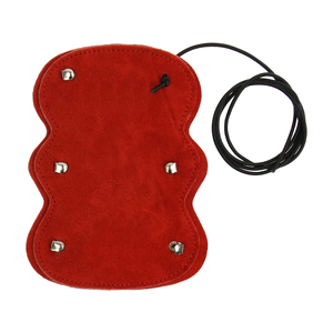 Protège-bras de tir à l'arc en cuir suédé de vache double couche personnalisable, protection renforcée pour le bras, tir avec arc et flèches, 19 cm - Product Image 5