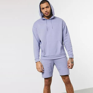 Conjunto de Sudadera con Capucha y Pantalones Cortos para Hombre, de Alta Calidad, 100% Algodón, Transpirable, de Secado Rápido, Ligero, Estampado, para Invierno - Product Image 4