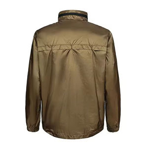 Chaqueta cortavientos de lona personalizada al por mayor para hombre, impermeable, reversible, transpirable, abrigo informal de invierno, chaqueta de entrenamiento para hombre - Product Image 6
