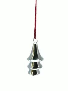Ornement de cloche suspendu en acier inoxydable, forme classique, découpé au laser, haute qualité, fabriqué à la machine, décoration de sapin de Noël pour les fêtes - Product Image 3
