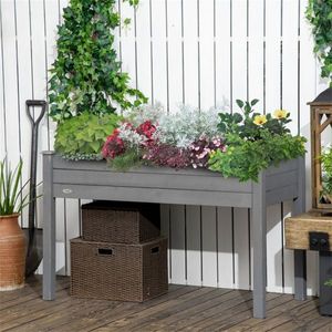 Fournitures de jardin, bac à plantes en WPC pour la plantation en extérieur et les jardins potagers - Product Image 1