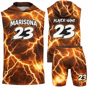 Maillots et shorts de flag football personnalisés OEM, marque privée, vente en gros, usine, séchage rapide, respirants, uniformes d'équipe, nom du joueur, 100% - Product Image 3