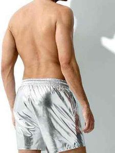 Pantalones Cortos de Cuero para Hombre, Estilo Chino, Ajustados, con Cintura Elástica, para Discoteca, 2026 - Product Image 2