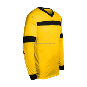 Custom Football Jerseys Breathable 100% Polyester Full Sleeve <b>Soccer</b> Training Shirts Custom Logo Printing Heat-Transfer V-neck - Product Image 5
