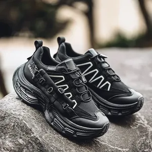 <b>Shoes</b> for <b>Men</b> Mesh Breathable <b>Platform</b> Sneakers Outdoor Fad Sports Tooling Mountaineering Light Luxury New Thick Sole <b>Mens</b> <b>Shoes</b> - Product Image 4