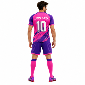 Tenue de football personnalisée haut de gamme pour les équipes de club, ensemble maillot et short assortis pour hommes et garçons, vêtements de sport pour l'entraînement - Product Image 1