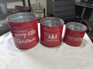 Wholesale Cute Easter Gift Bucket Colored <b>Iron</b> Bucket with Handle Colorful Small Galvanized Pail Set of <b>6</b> Lollipop Flower - Product Image 6