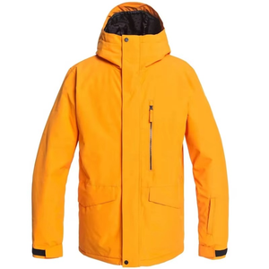 <b>Men's</b> Orange Breathable Cotton Bomber <b>Jacket</b> <b>Waterproof</b> <b>Winter</b> Coat with Zipper Closure High Street Style - Product Image 1