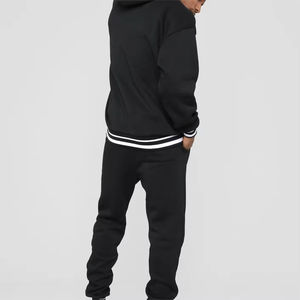 Survêtements streetwear pour hommes, personnalisés, en coton épais 380 g/m², effet délavé, avec logo en relief, sweats à capuche 100 % coton, impression par transfert thermique - Product Image 2