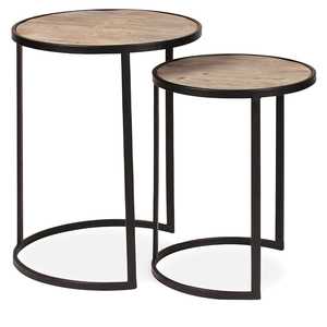 Wooden Side Table Triangular <b>Frame</b> Two Tier Slatted Top Minimalist Handcrafted Eco Friendly Modern Living Room Bedroom Furniture - Product Image 2