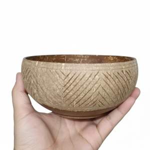 Cuencos Hechos a Mano de Cáscara de Coco Natural, Ecológicos, Aptos para Lavavajillas, Biodegradables, Vajilla de Cocina, Cuencos para Servir, Proveedor de Vietnam - Product Image 1