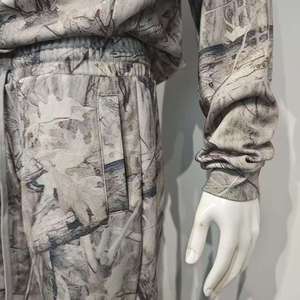 ชุดเซ็ตสเวตสูทซิปแบบสตรีทแวร์ทรงโอเวอร์ไซส์สั่งตัดสำหรับผู้ชาย และกางเกงจ็อกเกอร์ผ้าถักหนา 100% ผ้าฝ้าย - Product Image 6