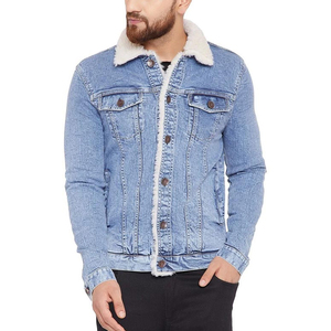 Wear Men's Classic <b>Denim</b> Jacket Solid Color Turn down Collar Button Closure Washed Cotton <b>Denim</b> Outerwear <b>Coats</b> - Product Image 4