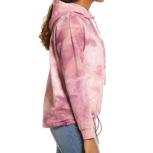 Diseño de mangas largas con cordones ajustables a precio económico, con logotipo personalizable y diseño de capucha / Estilo casual y moderno para mujer - Product Image 3