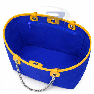 Bolsa de Lona Resistente Azul Rey y Dorado con Correa de Cadena, Gran Capacidad, Alta Calidad, de la Hermandad Sigma Gamma Rho, Bolsa de Moda SGR - Product Image 3