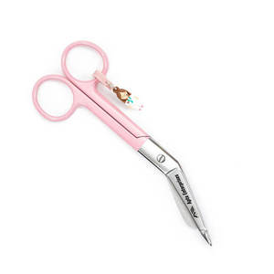 Tijeras para Vendajes de Acero Inoxidable Desechables Personalizadas de Color Rosa OEM, Instrumentos Quirúrgicos Manuales de Un Solo Uso, Certificación CE - Product Image 5