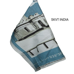 Essuie-tout de cuisine gris en coton biologique à prix de gros, séchage rapide, logo personnalisé, écologique, recyclé, motif floral - Product Image 5