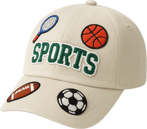 หมวกกีฬาปักโลโก้ตามสั่ง คุณภาพสูง พิมพ์ลายแบบซับลิเมชั่น ผ้าแคนวาสคอตตอน 100% ใส่ได้ทุกเพศทุกวัย สวมใส่สบายทุกฤดู ทรง 6 แผง - Product Image 1