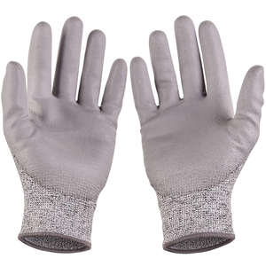 Gants de sécurité HPPE en polyester et fibre de verre avec revêtement PU sur la paume, résistants aux coupures A3 A4, pour la manutention de précision et l'assemblage, fabriqués au Vietnam - Product Image 2