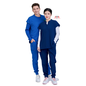 Uniforme Médico VN FACTORY, Diseño de Mono para Salón de Belleza, Algodón/Poliéster/Spandex, el Más Cómodo/Útil, Uniforme de Hospital - Product Image 1
