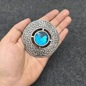 Broche Escocés de Kilt con Diseño de Cuadros y Piedras Variadas, Acabado Plateado Antiguo, 3 Pulgadas, Venta al por Mayor de Fábrica 2026 - Product Image 4