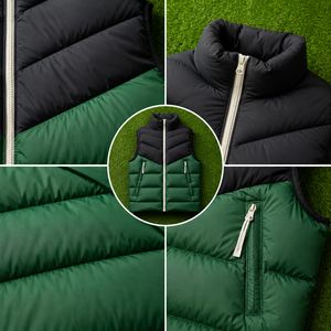 Custom Winter Men's Puffer Vest Sleeveless <b>Quilted</b> Jacket Warm Two-Tone Padded Bubble Waistcoat Windproof Outdoor Sports <b>Gilet</b> - Product Image 6