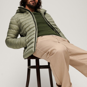 Chaqueta Acolchada Impermeable con Capucha para Hombre, para Clima Frío, Personalización Total, Tendencia Urbana, 100% Nailon - Product Image 4