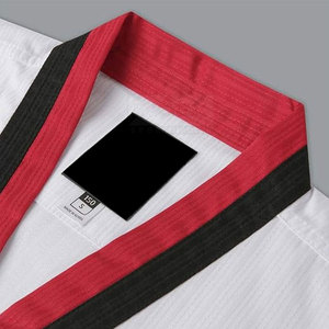 Uniforme de Taekwondo INDEX para Adultos Unisex, Camiseta Blanca y Pantalones Rojos, 100% Algodón Transpirable, Ropa de Artes Marciales - Product Image 3