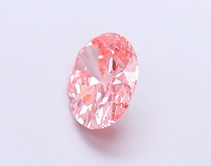 Diamant rose ovale fantaisie, rose vif, cultivé en laboratoire, CVD, clarté VS2, excellente taille, diamant rose éthique non monté, 1,65 carat - Product Image 2