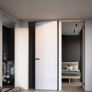 Fabricant professionnel chinois de portes secrètes sans cadre en mélamine et de portes invisibles en placage de bois - Product Image 1