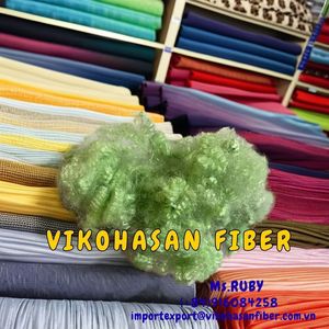 วิโกฮาซาน เวียดนาม 15D HS สีเขียว โพลีเอสเตอร์รีไซเคิล 100% เกรด GRS ทนไฟ ทนความร้อน ลาย 3 มิติ ความละเอียดสูง - Product Image 6