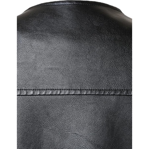 Gilet de motard en cuir véritable de qualité supérieure, gaufré motif araignée, avec design audacieux au dos, idéal pour la moto et les tenues de club personnalisées - Product Image 5